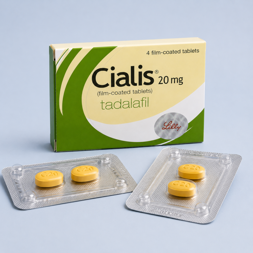 CIALIS 20 MG - confezione e prodotto, immagine 1