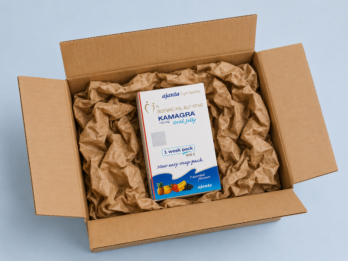 KAMAGRA ORAL JELLY 100 MG - confezione e prodotto, immagine 3